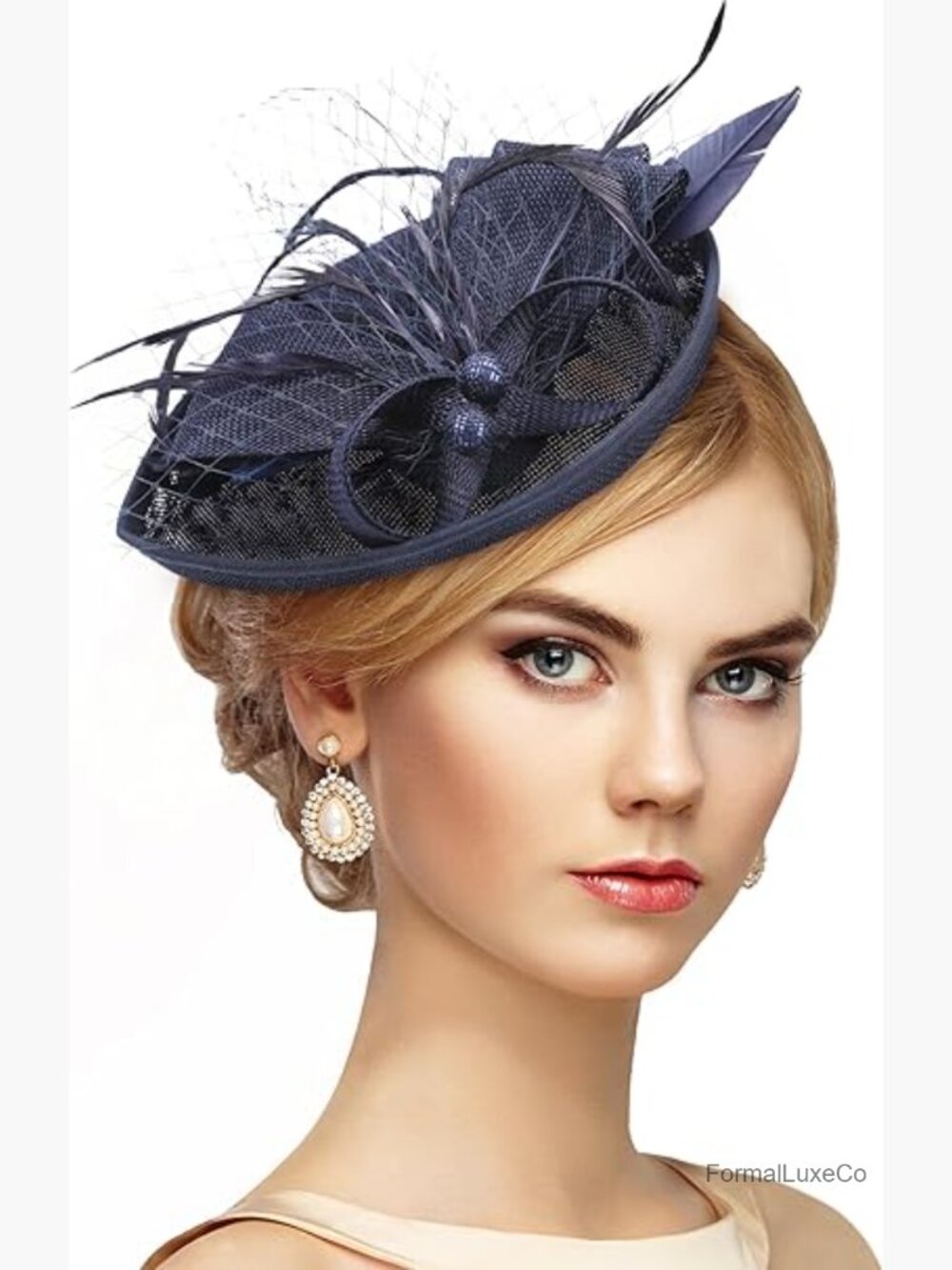 Tea Party Pillbox Derby Fascinator Hat Adjustable Adult